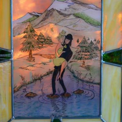 stages vitrail fin mars début avril, peinture vitrail